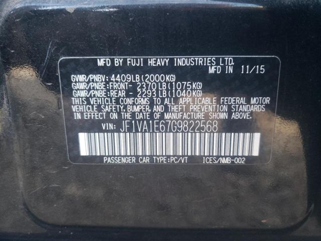 Photo 11 VIN: JF1VA1E67G9822568 - SUBARU WRX 