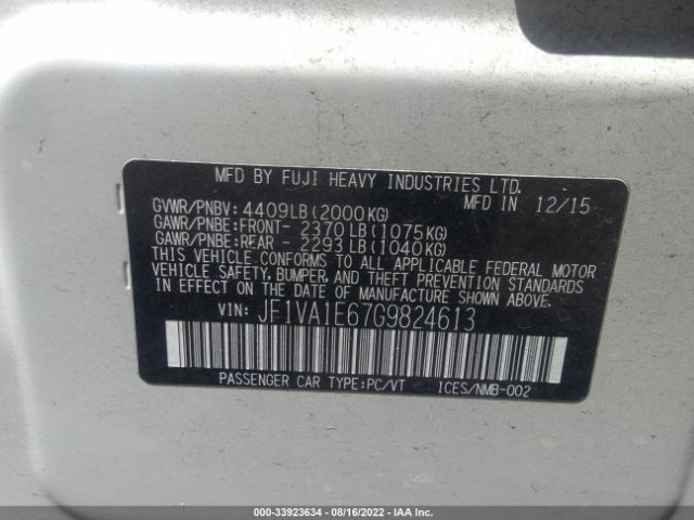 Photo 8 VIN: JF1VA1E67G9824613 - SUBARU WRX 