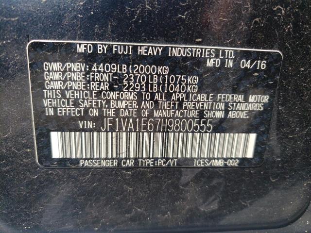 Photo 11 VIN: JF1VA1E67H9800555 - SUBARU WRX PREMIU 