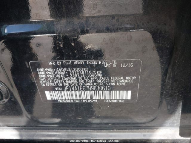 Photo 8 VIN: JF1VA1E67H9830610 - SUBARU WRX 