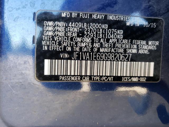 Photo 11 VIN: JF1VA1E69G9820627 - SUBARU WRX 