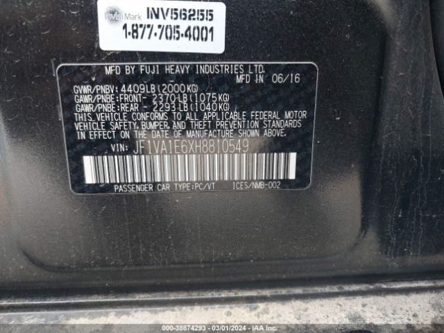 Photo 8 VIN: JF1VA1E6XH8810549 - SUBARU WRX 