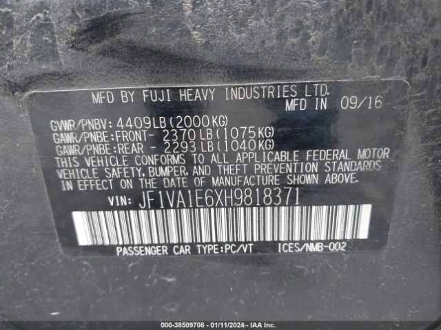 Photo 8 VIN: JF1VA1E6XH9818371 - SUBARU WRX 