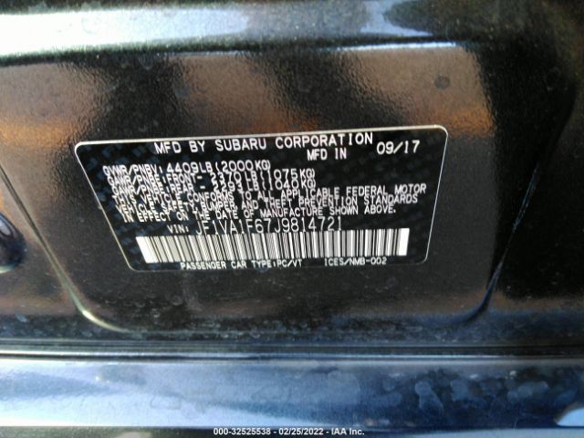 Photo 8 VIN: JF1VA1F67J9814721 - SUBARU WRX 