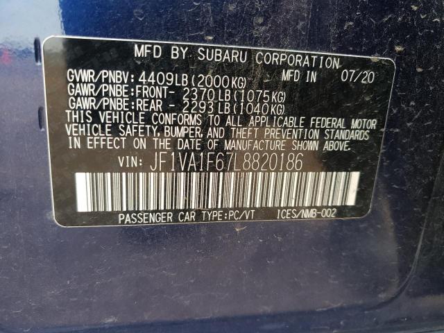 Photo 11 VIN: JF1VA1F67L8820186 - SUBARU WRX 