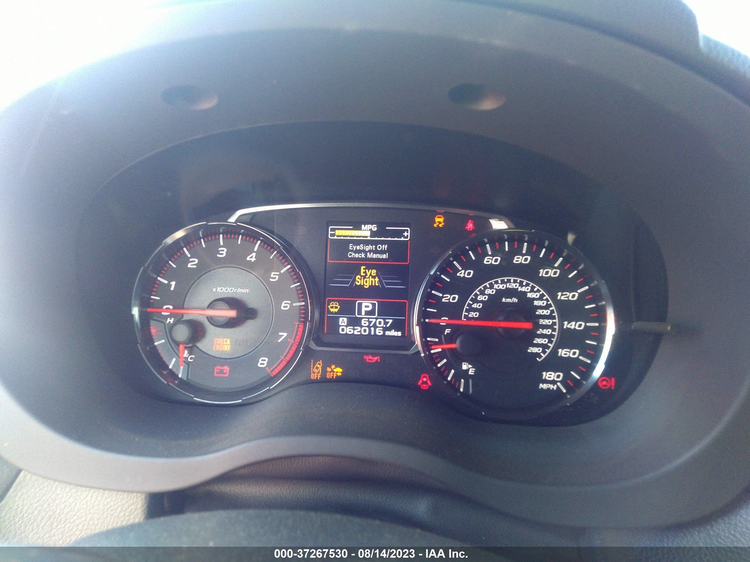 Photo 6 VIN: JF1VA1F68K8828988 - SUBARU WRX 