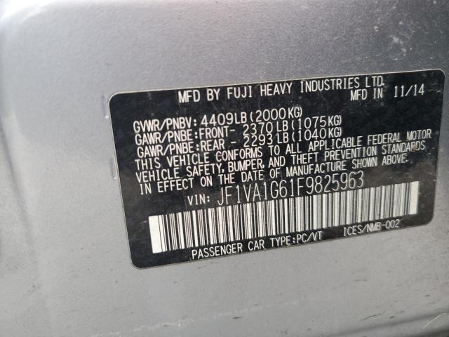 Photo 11 VIN: JF1VA1G61F9825963 - SUBARU WRX LIMITE 