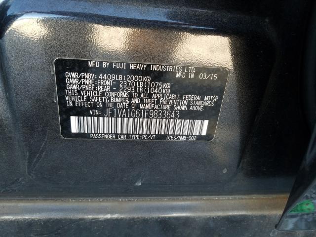 Photo 9 VIN: JF1VA1G61F9833643 - SUBARU WRX LIMITE 