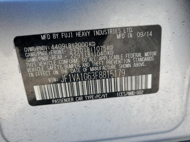 Photo 11 VIN: JF1VA1G63F8815179 - SUBARU WRX LIMITE 