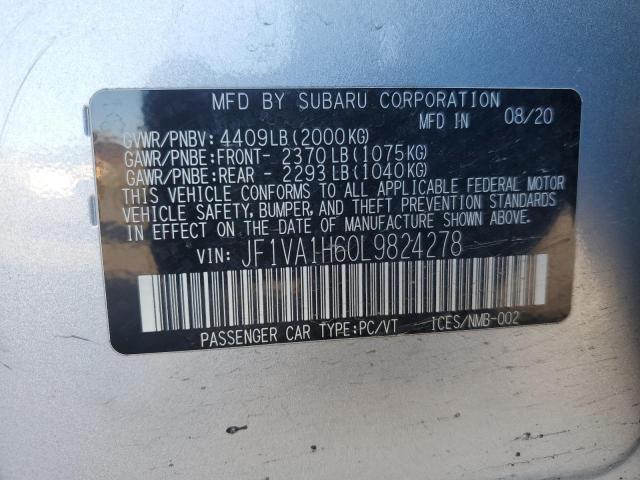 Photo 11 VIN: JF1VA1H60L9824278 - SUBARU WRX LIMITE 