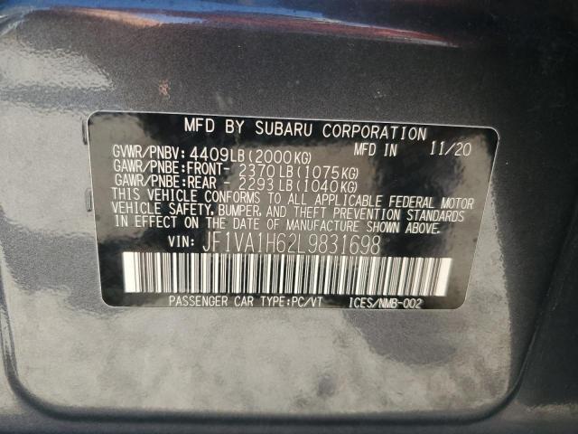 Photo 12 VIN: JF1VA1H62L9831698 - SUBARU WRX LIMITE 