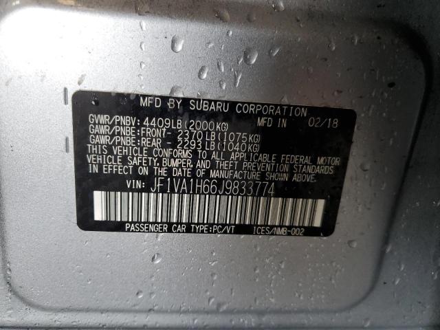 Photo 11 VIN: JF1VA1H66J9833774 - SUBARU WRX LIMITE 