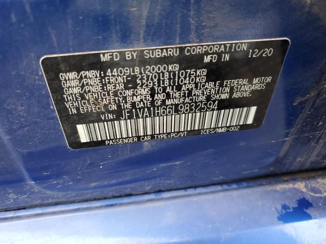 Photo 12 VIN: JF1VA1H66L9832594 - SUBARU WRX LIMITE 