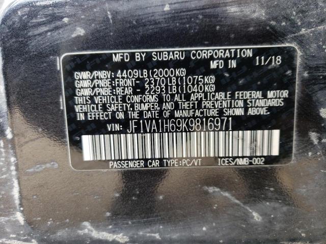 Photo 12 VIN: JF1VA1H69K9816971 - SUBARU WRX LIMITE 