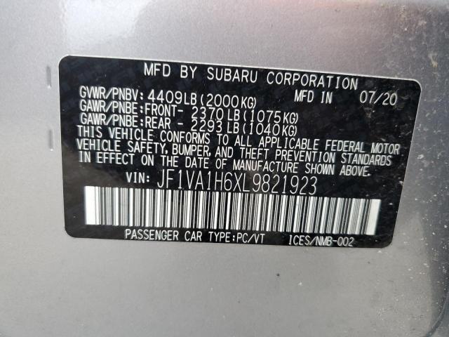 Photo 11 VIN: JF1VA1H6XL9821923 - SUBARU WRX LIMITE 