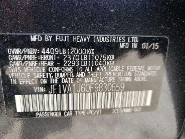 Photo 9 VIN: JF1VA1J60F9830659 - SUBARU WRX LIMITE 