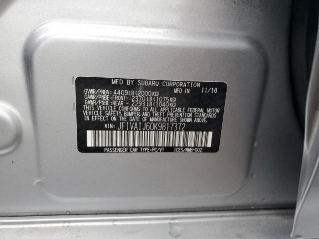 Photo 11 VIN: JF1VA1J60K9817372 - SUBARU WRX LIMITE 