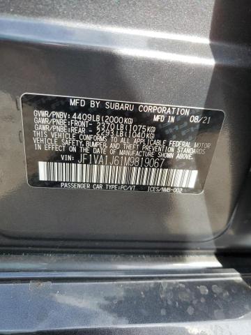 Photo 12 VIN: JF1VA1J61M9819067 - SUBARU WRX LIMITE 