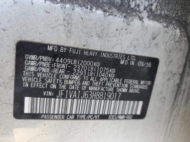 Photo 11 VIN: JF1VA1J63H8819017 - SUBARU WRX LIMITE 