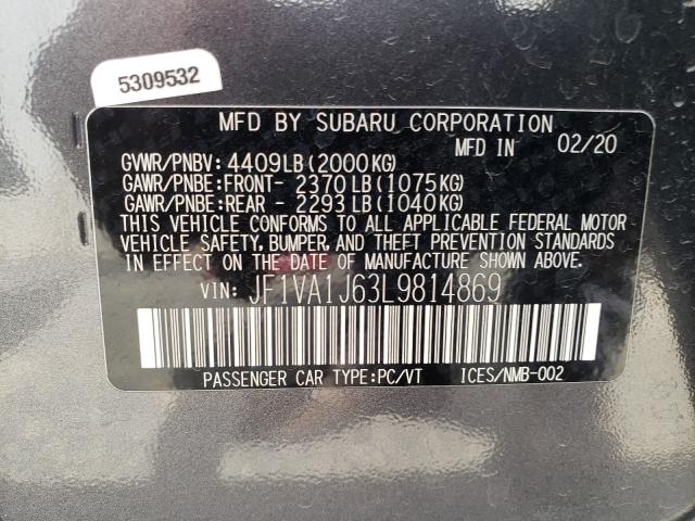 Photo 9 VIN: JF1VA1J63L9814869 - SUBARU WRX LIMITE 