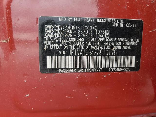 Photo 11 VIN: JF1VA1J64F8810176 - SUBARU WRX LIMITE 