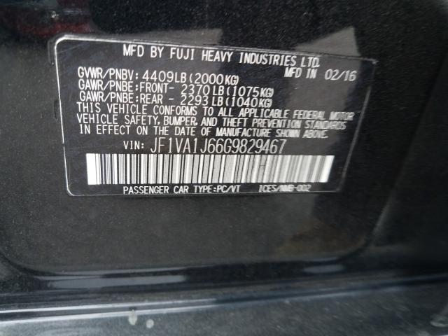 Photo 9 VIN: JF1VA1J66G9829467 - SUBARU WRX LIMITE 