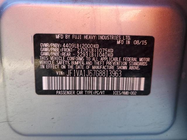 Photo 12 VIN: JF1VA1J67G8813963 - SUBARU WRX LIMITE 