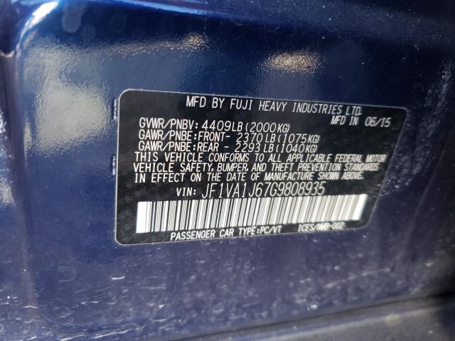 Photo 9 VIN: JF1VA1J67G9808935 - SUBARU WRX LIMITE 