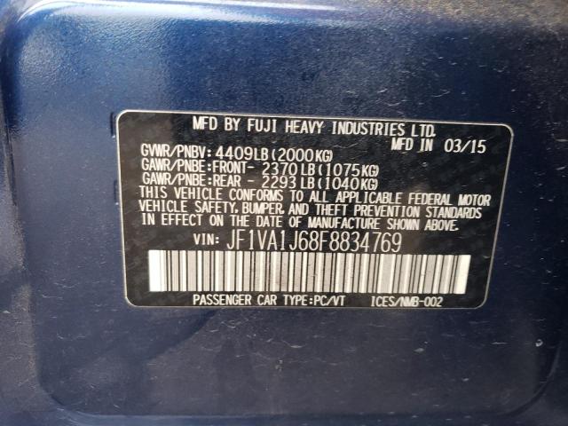 Photo 9 VIN: JF1VA1J68F8834769 - SUBARU WRX LIMITE 