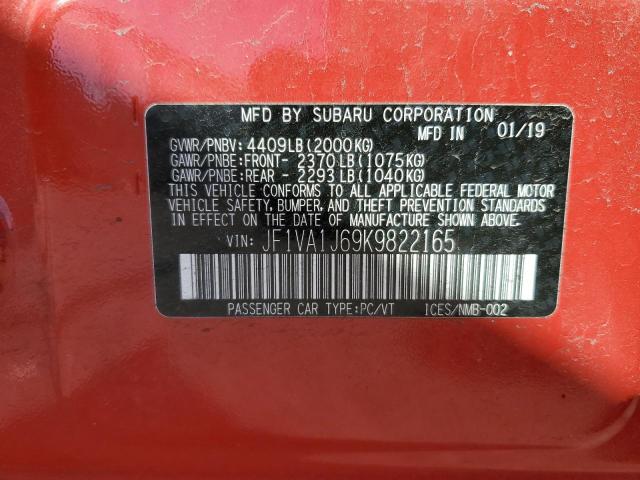 Photo 11 VIN: JF1VA1J69K9822165 - SUBARU WRX LIMITE 