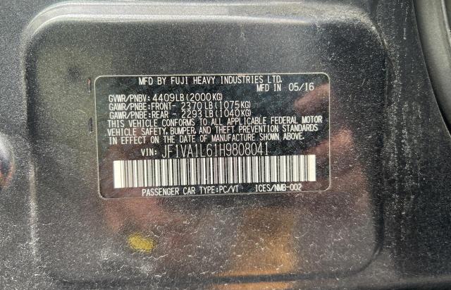 Photo 9 VIN: JF1VA1L61H9808041 - SUBARU WRX LIMITE 