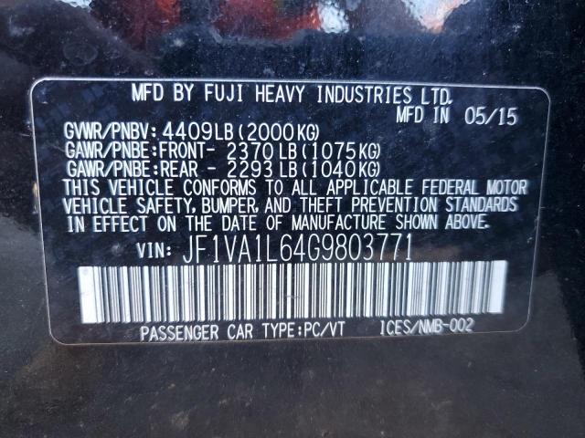 Photo 12 VIN: JF1VA1L64G9803771 - SUBARU WRX 