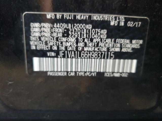 Photo 9 VIN: JF1VA1L66H9837115 - SUBARU WRX LIMITE 