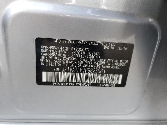 Photo 11 VIN: JF1VA1L67H9823983 - SUBARU WRX 