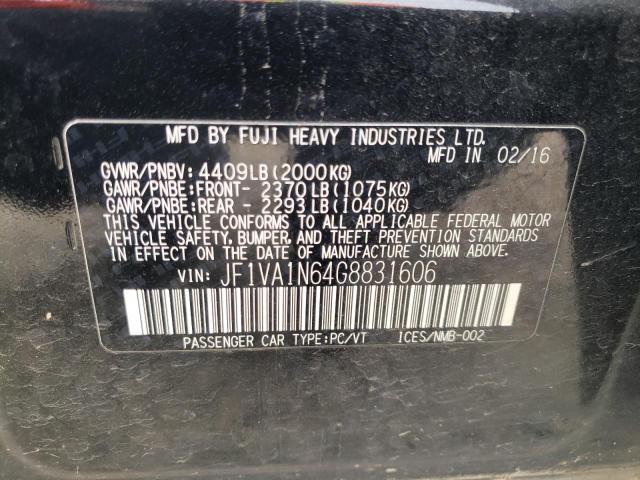 Photo 9 VIN: JF1VA1N64G8831606 - SUBARU WRX LIMITE 