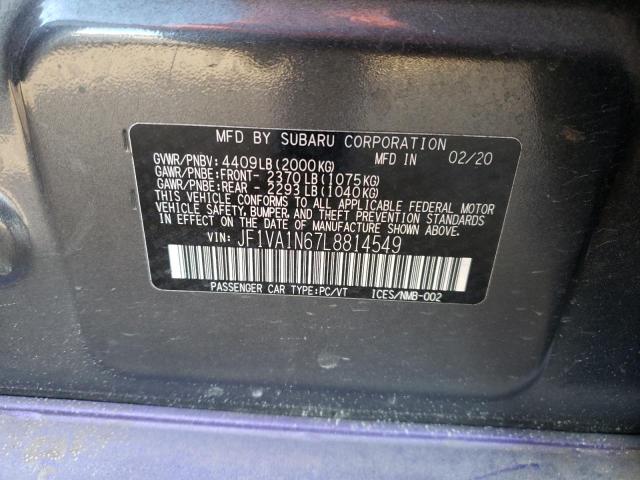 Photo 11 VIN: JF1VA1N67L8814549 - SUBARU WRX LIMITE 