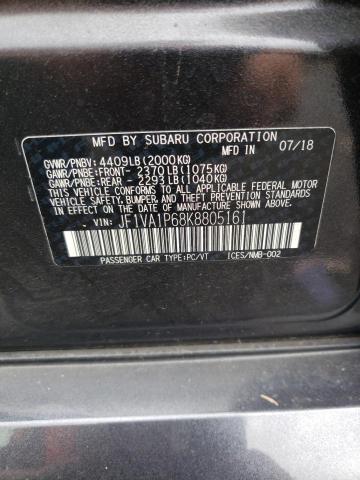 Photo 11 VIN: JF1VA1P68K8805161 - SUBARU WRX LIMITE 