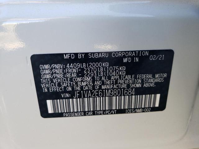 Photo 12 VIN: JF1VA2E61M9801684 - SUBARU WRX 