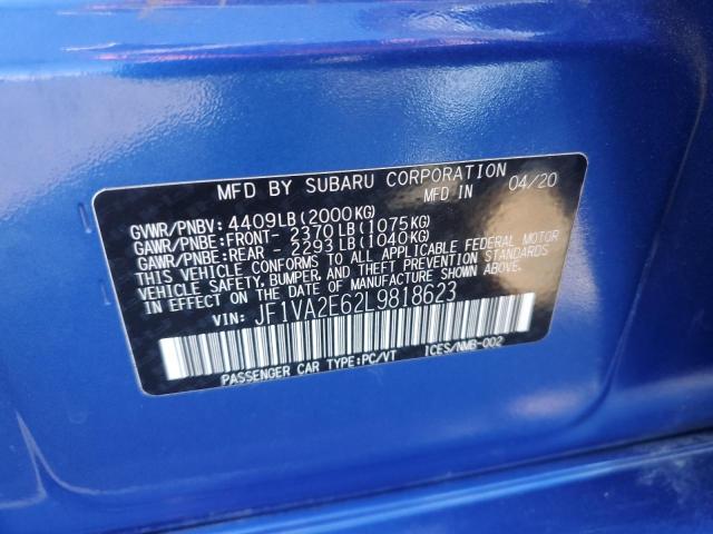 Photo 11 VIN: JF1VA2E62L9818623 - SUBARU WRX STI 