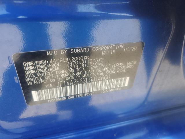 Photo 11 VIN: JF1VA2E63L9814600 - SUBARU WRX STI 