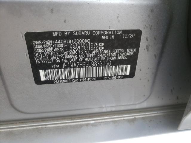 Photo 11 VIN: JF1VA2E65L9833150 - SUBARU WRX STI 