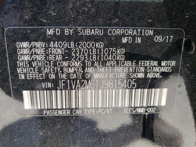 Photo 9 VIN: JF1VA2M61J9815405 - SUBARU WRX STI 