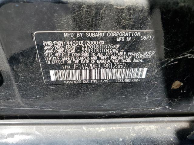 Photo 11 VIN: JF1VA2M63J9812960 - SUBARU WRX 