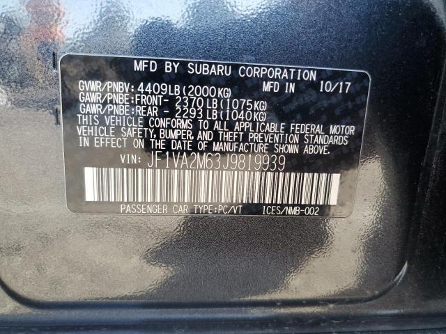 Photo 12 VIN: JF1VA2M63J9819939 - SUBARU WRX 