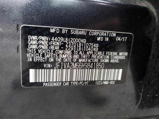 Photo 12 VIN: JF1VA2M66H9841850 - SUBARU WRX STI 