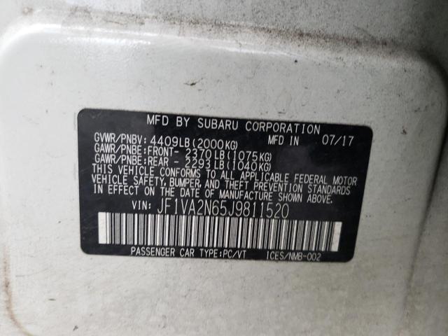 Photo 12 VIN: JF1VA2N65J9811520 - SUBARU WRX 