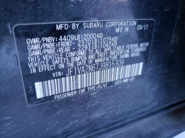 Photo 9 VIN: JF1VA2N67J9815309 - SUBARU WRX STI 