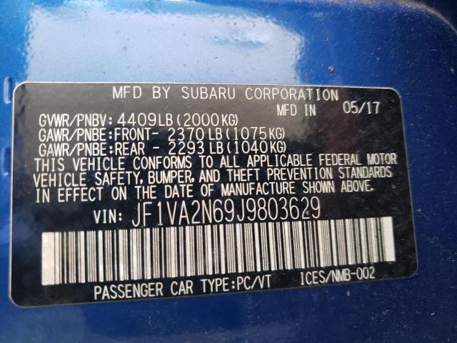 Photo 11 VIN: JF1VA2N69J9803629 - SUBARU WRX 