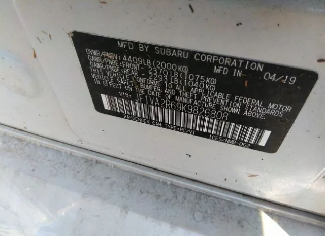 Photo 8 VIN: JF1VA2R69K9826808 - SUBARU WRX STI 