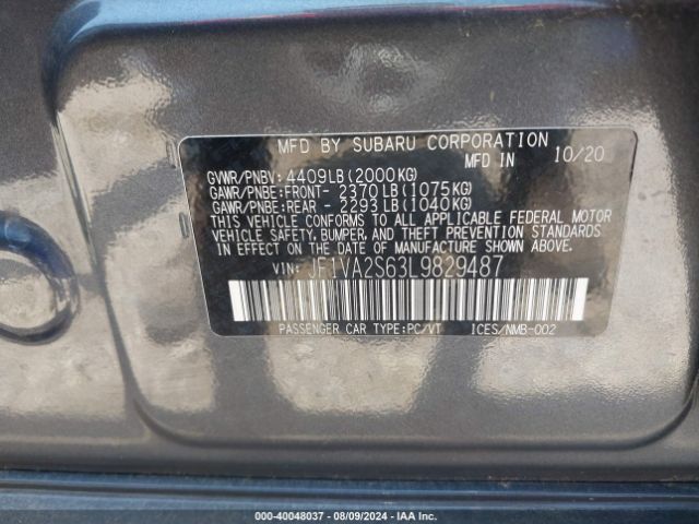 Photo 8 VIN: JF1VA2S63L9829487 - SUBARU WRX 